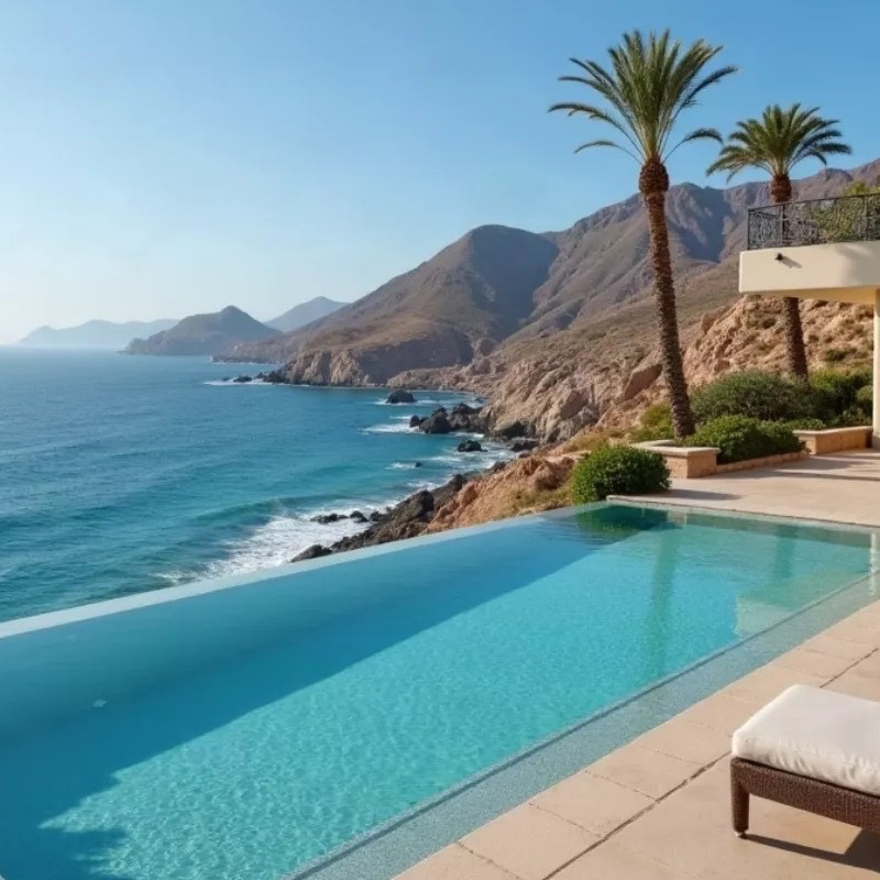 Oceanfront home with ocean view in Los Cabos, comparing view premiums