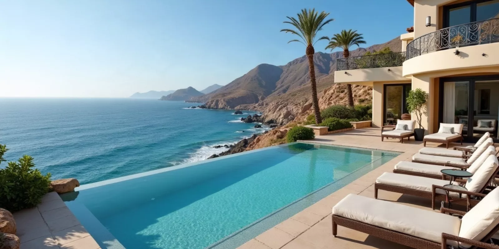 Oceanfront home with ocean view in Los Cabos, comparing view premiums