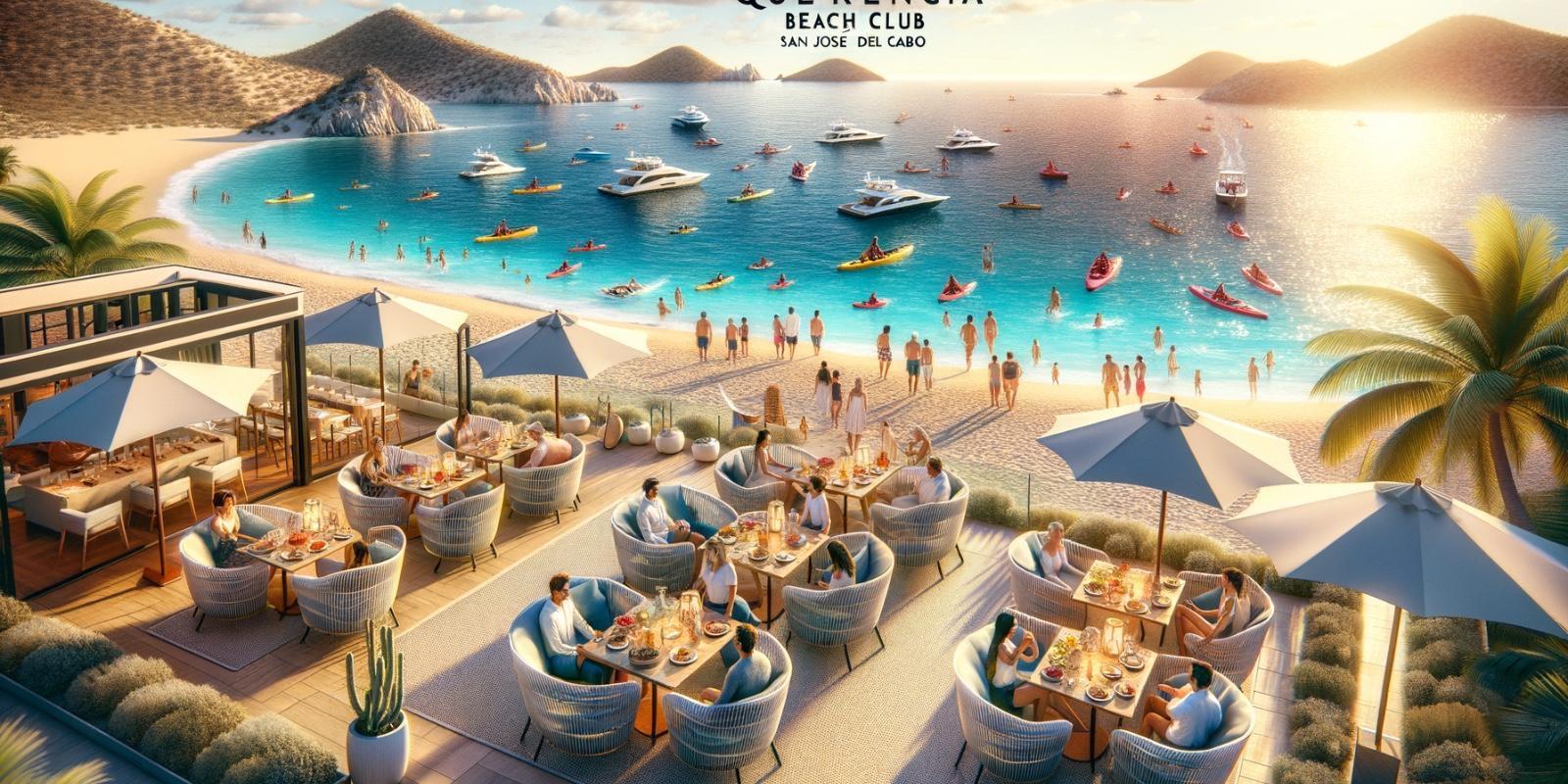 Querencia Beach Club San José del Cabo private beach lifestyle ocean access dining and activities for U.S. buyers