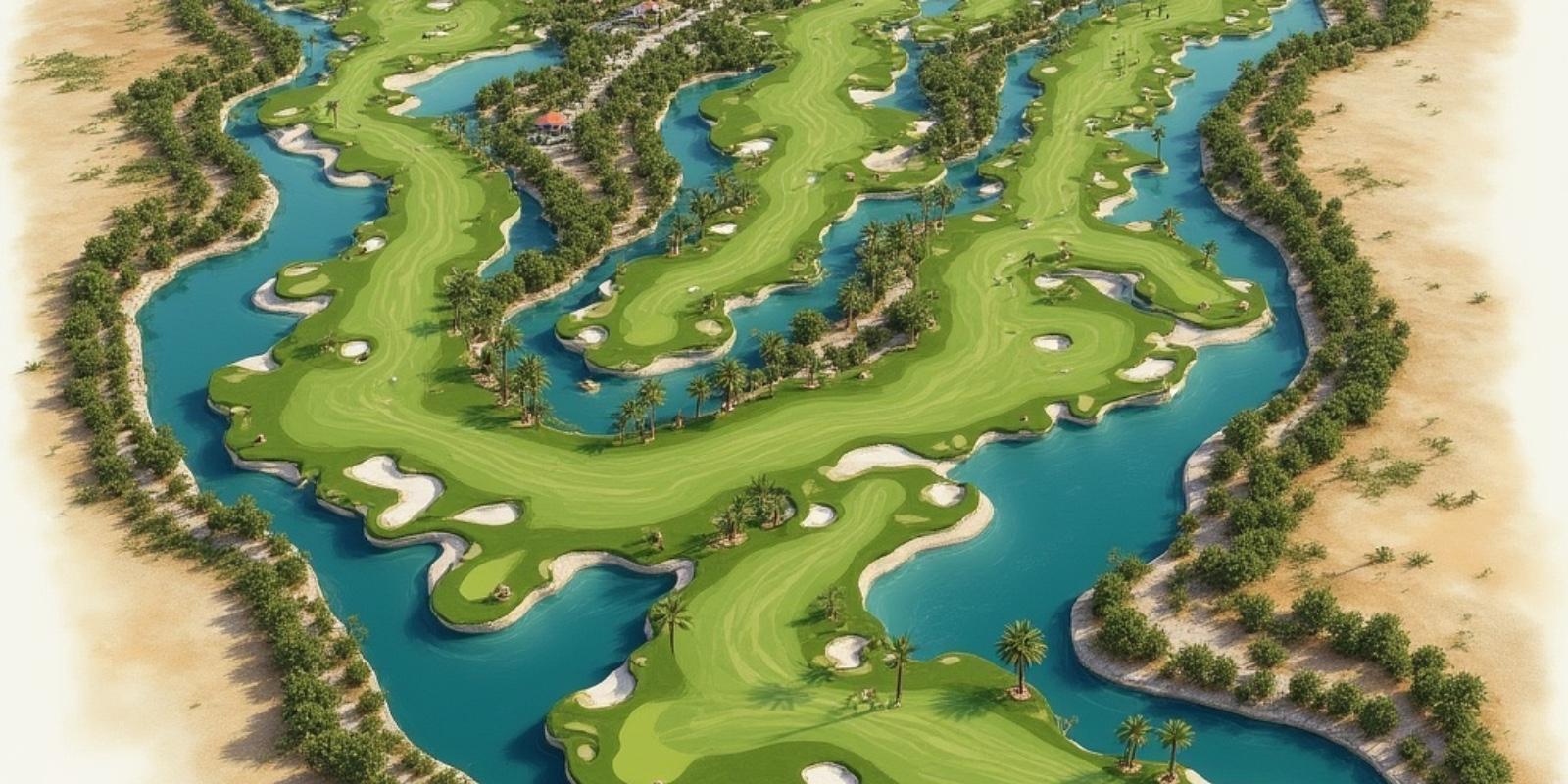 Cabo San Lucas Country Club golf course with desert terrain and views in Los Cabos Baja California Sur